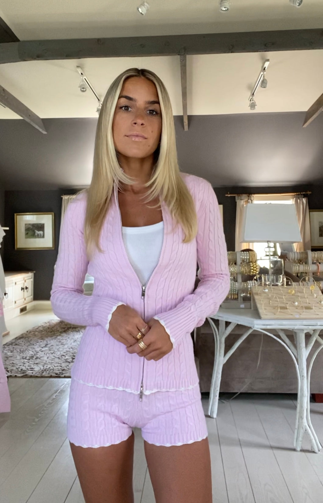 Pink Sweater Set
