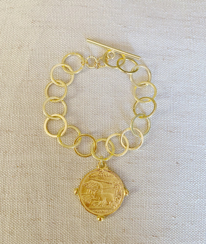 Roman Coin bracelet