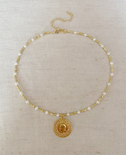 Load image into Gallery viewer, Multi Pearl and Coin necklace