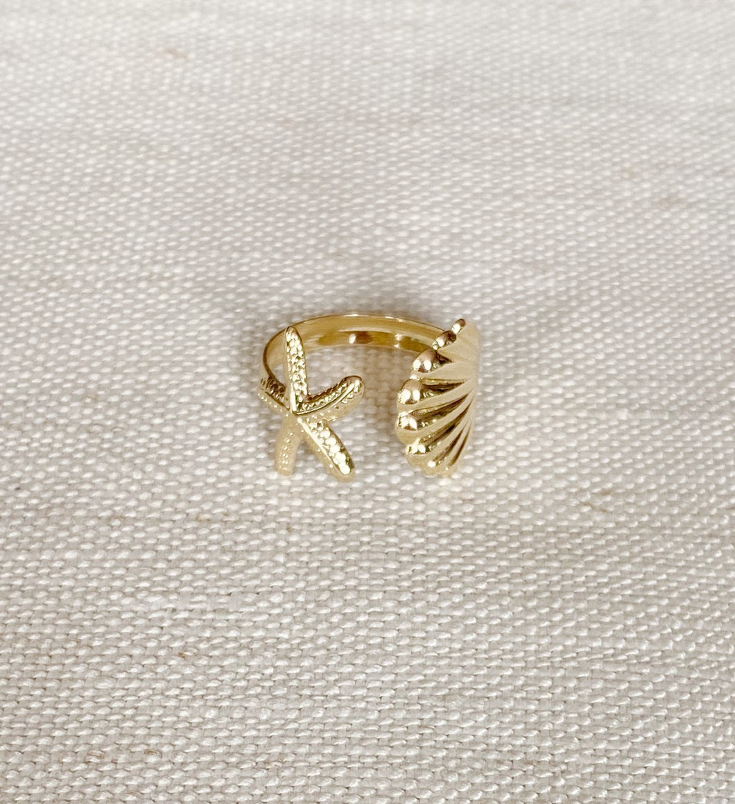 Shell and Starfish ring