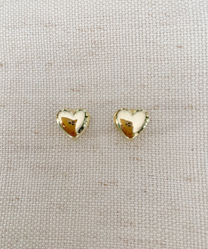 Double Heart studs