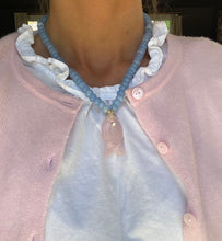 Load image into Gallery viewer, Pink Gemstone Sardine necklace