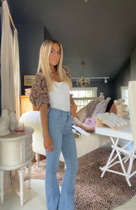 Cheetah Faux Fur Shrug