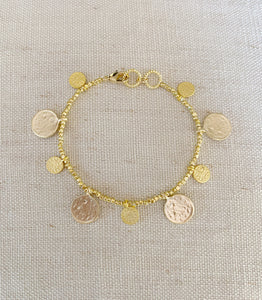 Alternating Coin bracelet