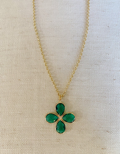 Crystal Flower Pendant