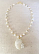 Load image into Gallery viewer, Shell on Pearl necklace