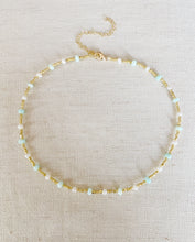 Load image into Gallery viewer, Seastone and Pearl choker