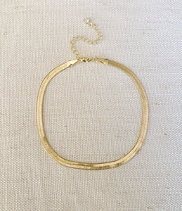 Herringbone anklet