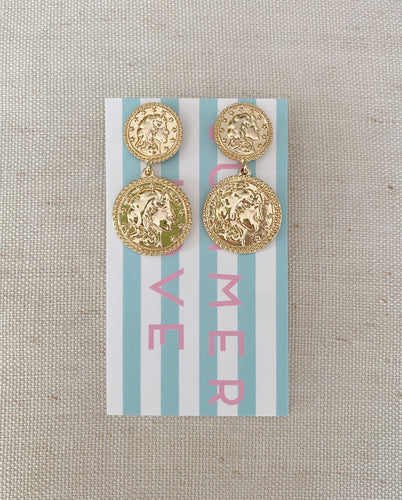 Double Coin earrings