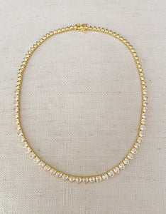 Love tennis necklace