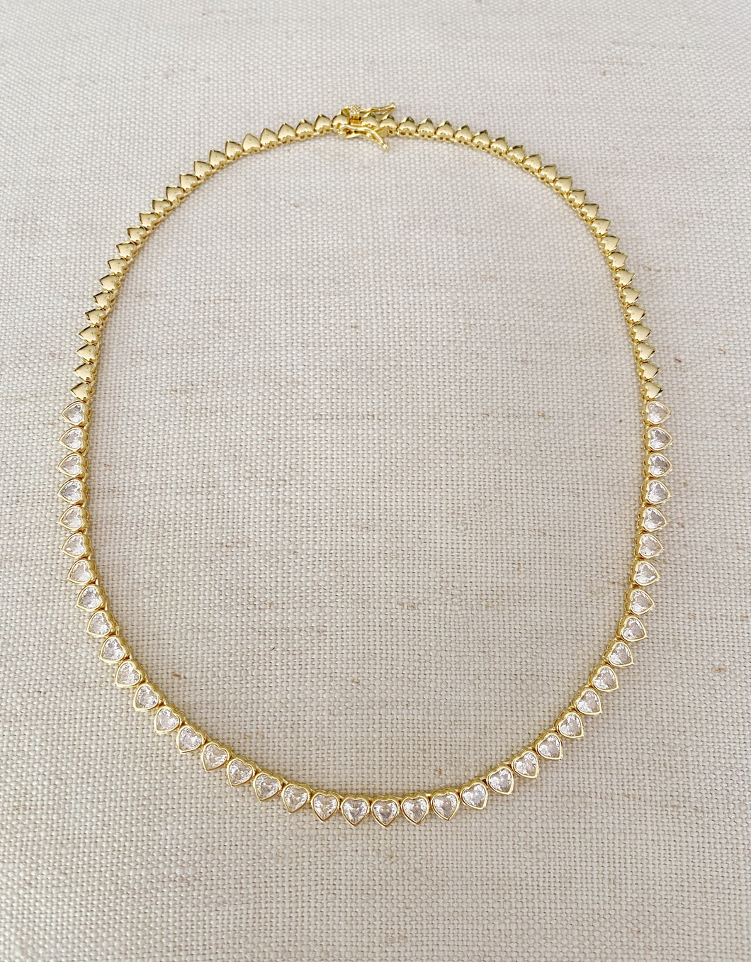 Love tennis necklace