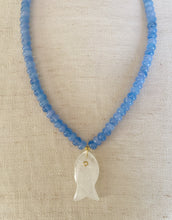 Load image into Gallery viewer, Gemstone Sardine on Bead necklace
