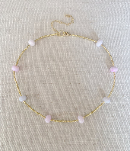 Pink Lilacs necklace