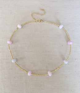 Pink Lilacs necklace