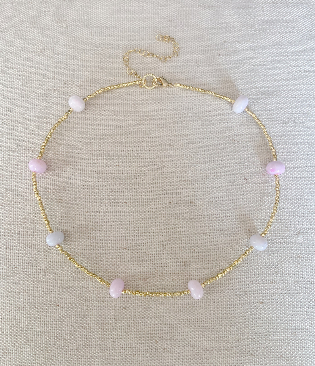 Pink Lilacs necklace