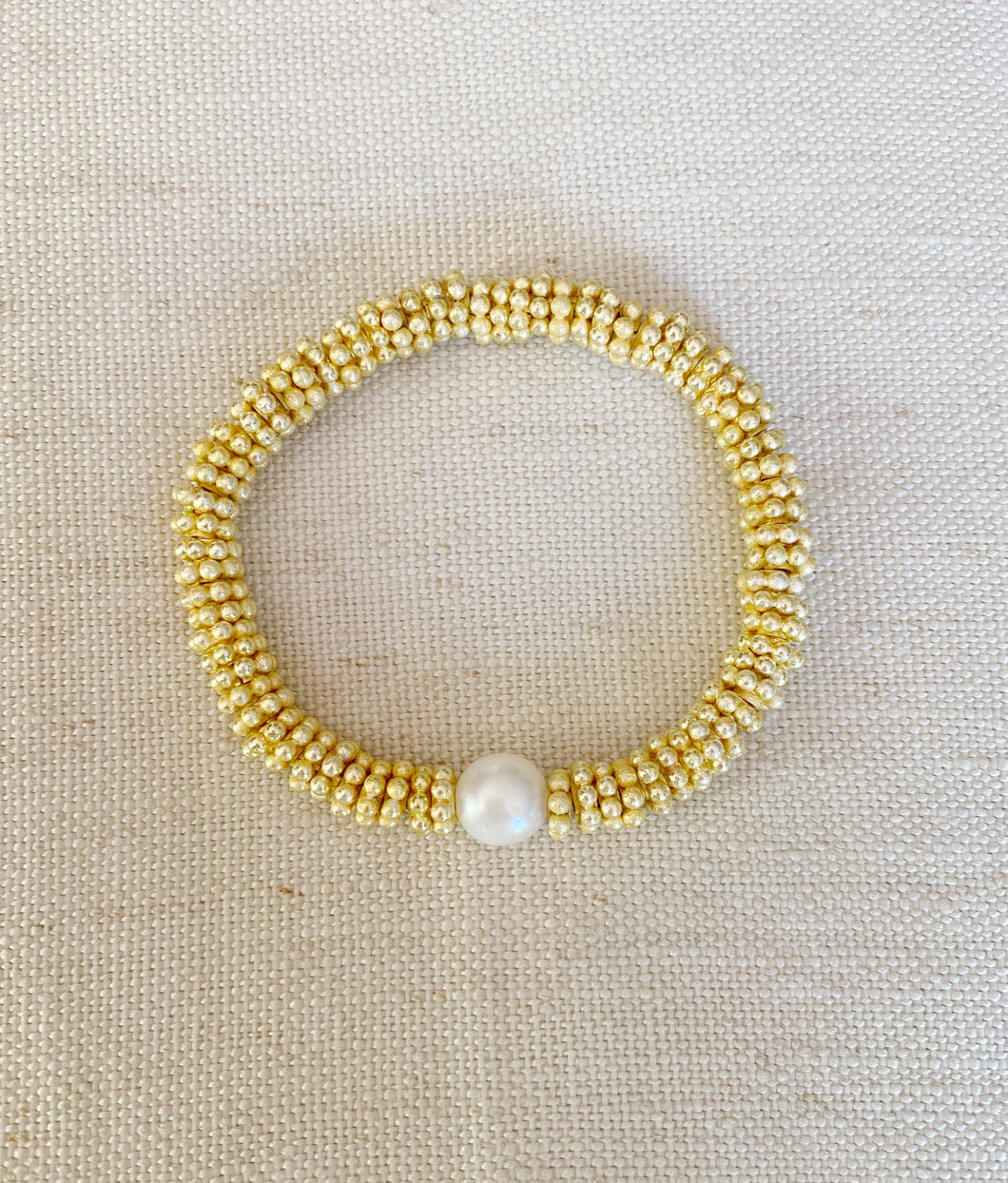 Pearl on Snake bracelet