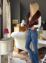 Load image into Gallery viewer, Chocolate Faux Fur Vest
