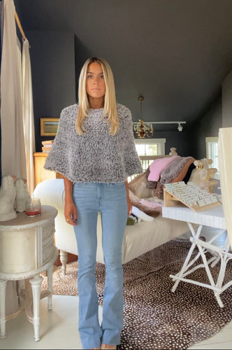 S’mores Faux Fur Poncho