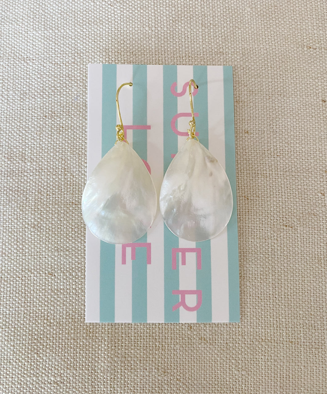 Mother of Pearl Teardrop earrings