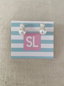 Double Pearl earrings