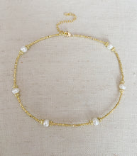 Load image into Gallery viewer, Multi Pearl on Knots choker