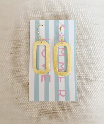 Open Rectangle earrings