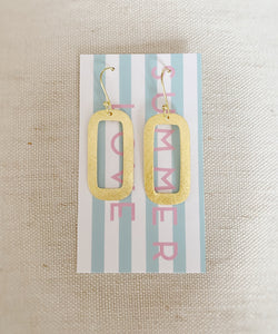 Open Rectangle earrings