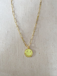 Enamel Smiley necklace