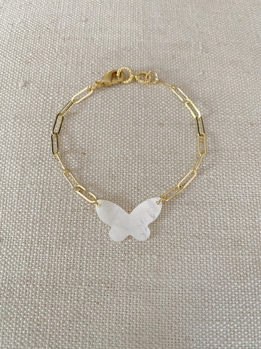 Butterfly on Chain bracelet