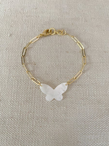 Butterfly on Chain bracelet