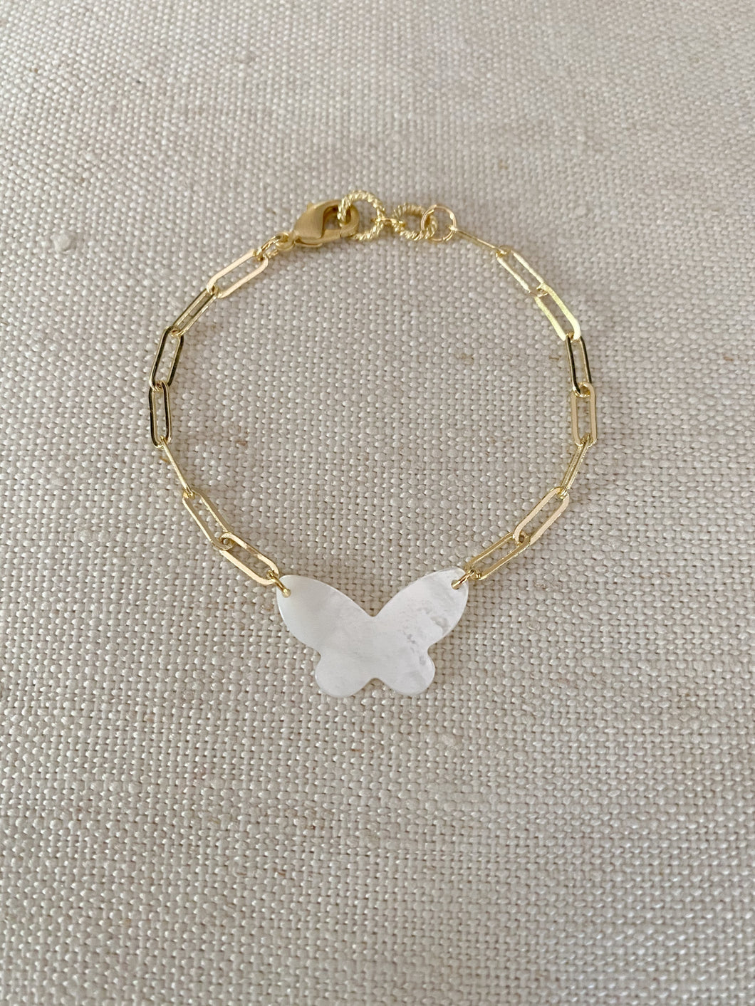Butterfly on Chain bracelet