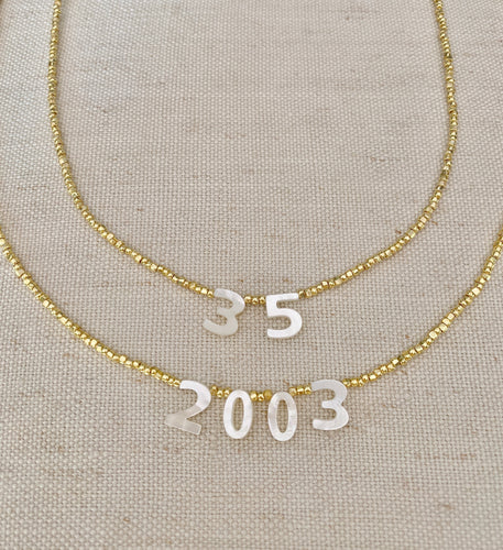 Number necklace