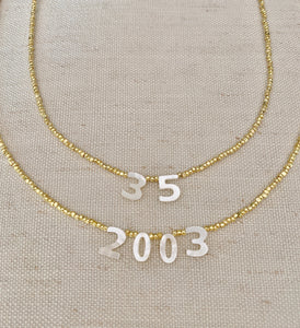 Number necklace