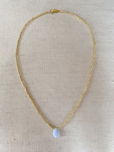 Periwinkle Teardrop necklace