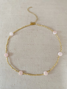 Multi Pink Dot choker