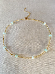 Multi Blue Stone necklace