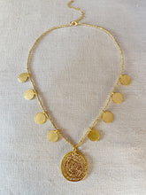 Load image into Gallery viewer, Large Goddess Coin necklace