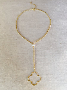 Open Clover Drop necklace