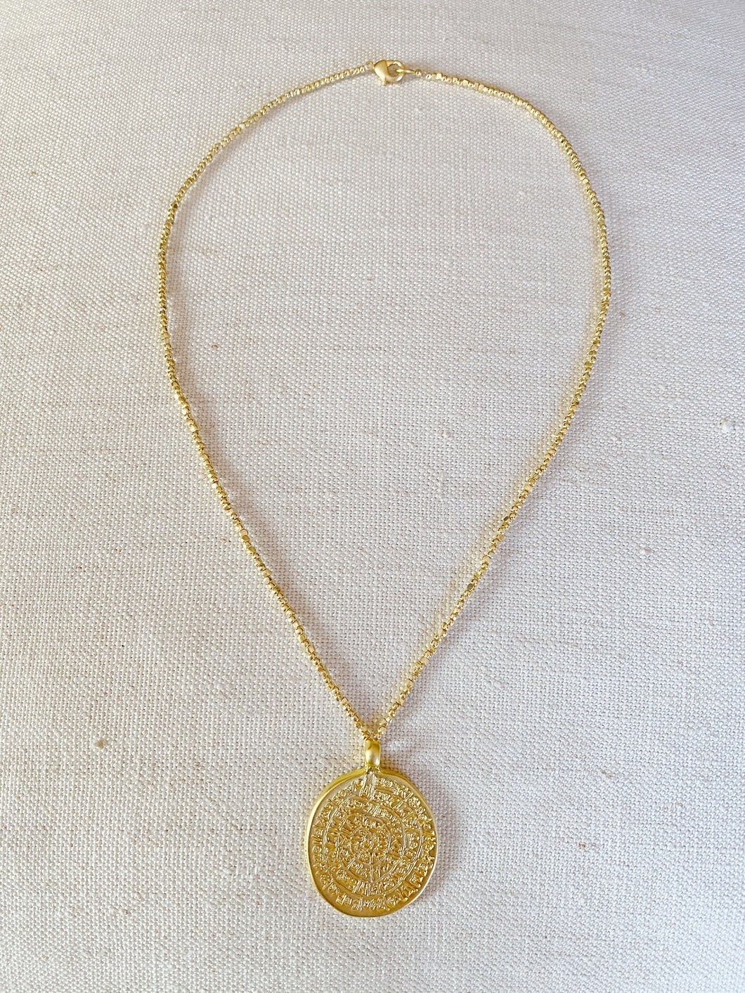 Aztec Coin necklace