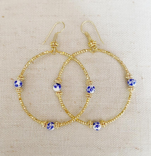 Ginger Jar Hoop earrings