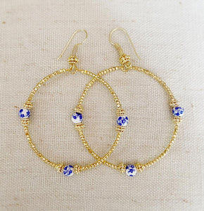 Ginger Jar Hoop earrings