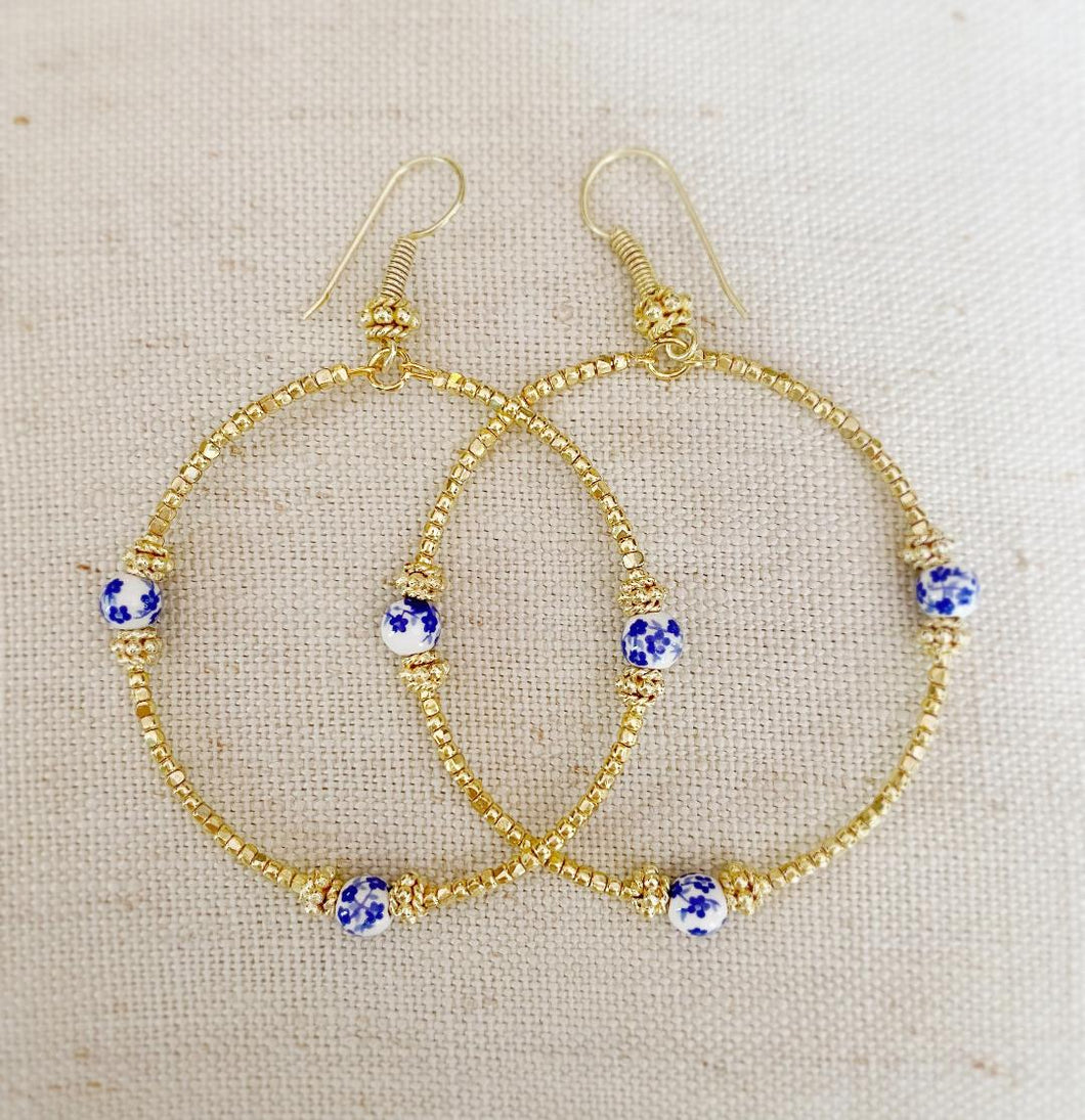 Ginger Jar Hoop earrings