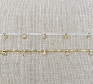 Multi Daisy anklet