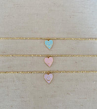 Load image into Gallery viewer, Enamel Smiley Heart choker