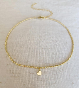 Gold Heart choker