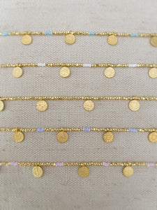 Multi Mini Coin anklet