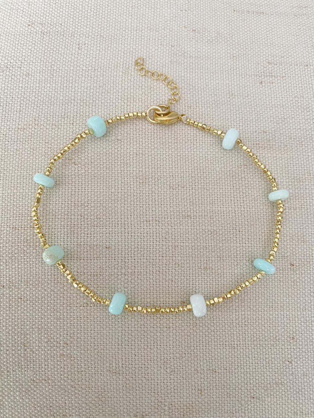 Multi Blue Stone anklet