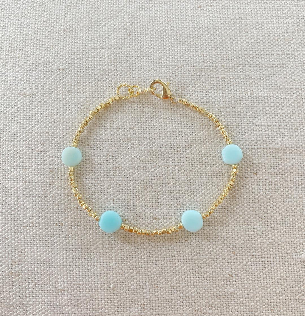 Multi Blue Dot bracelet