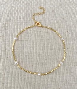 Multi Pearl anklet