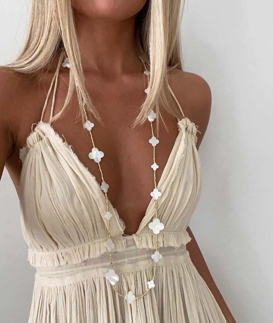 Long Multi Clover necklace – Summer Love Designs
